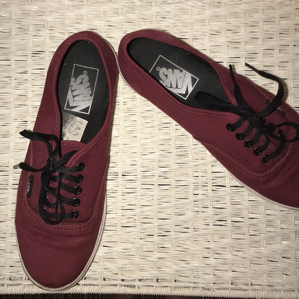 Burgundy Vans